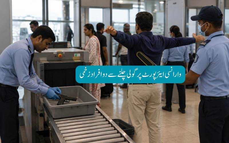 وارانسی ایئرپورٹ پر ہتھیاروں کی جانچ کے دوران مسافر کی بندوق چل گئی، 2 سکیورٹی اہلکار زخمی